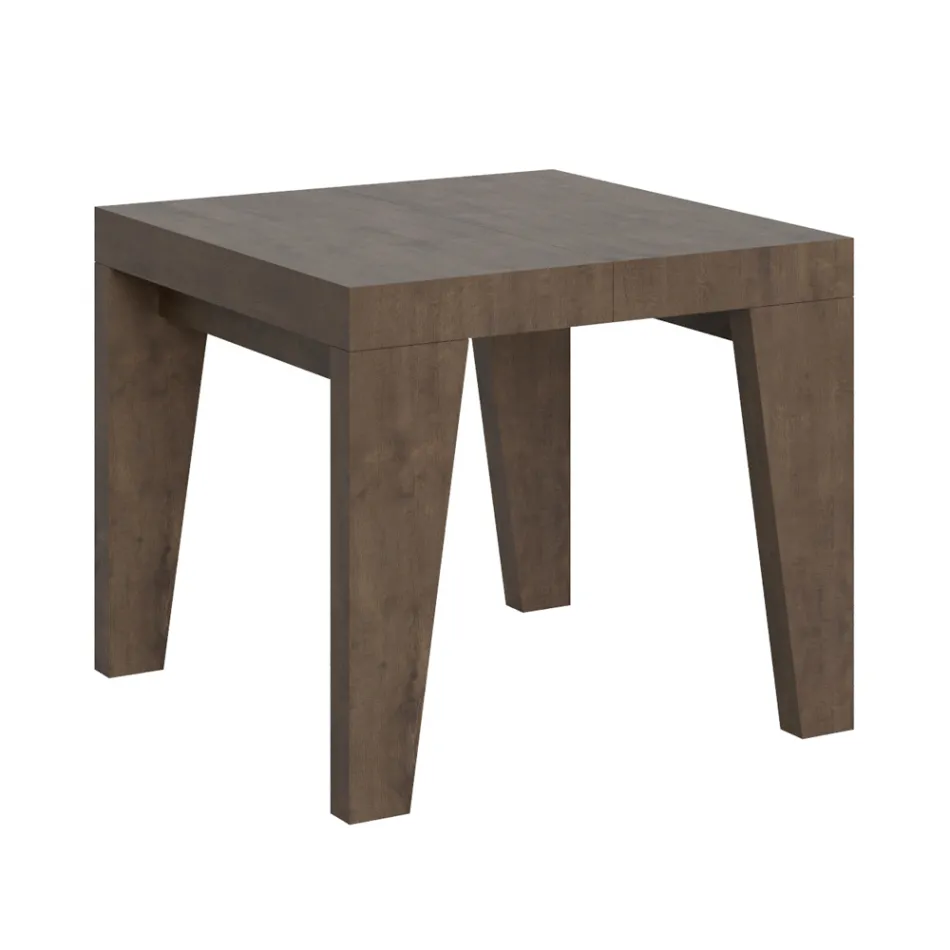 Tavolo Quadrato Allungabile a 246 cm in Legno Made in Italy - Fiore Viadurini