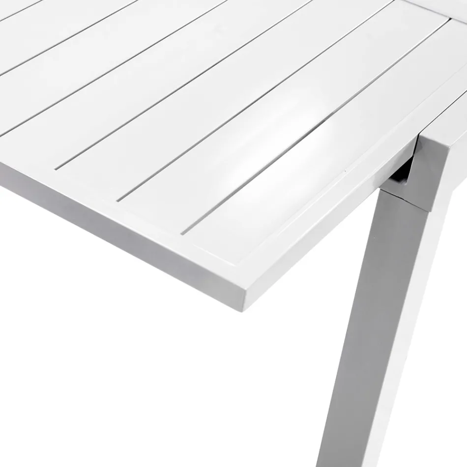 Tavolo Rettangolare Allungabile a 210 cm Realizzato in Alluminio - Pennarello Viadurini