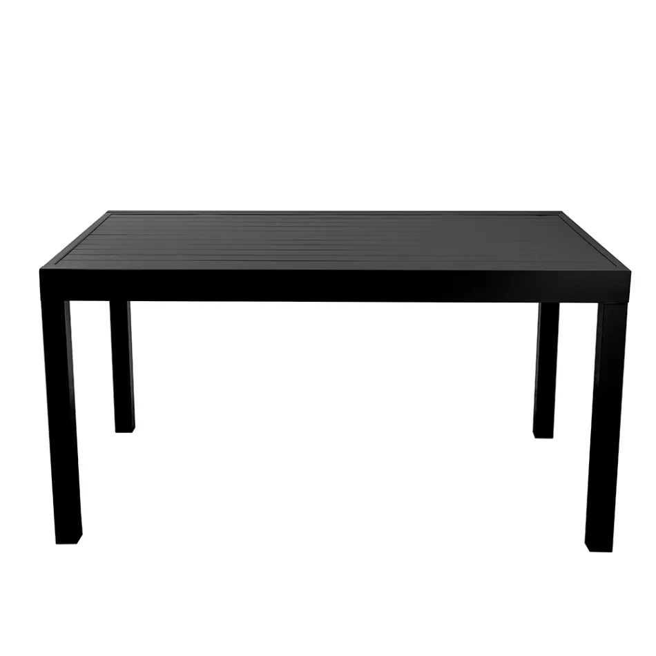 Tavolo Rettangolare Allungabile a 210 cm Realizzato in Alluminio - Pennarello Viadurini