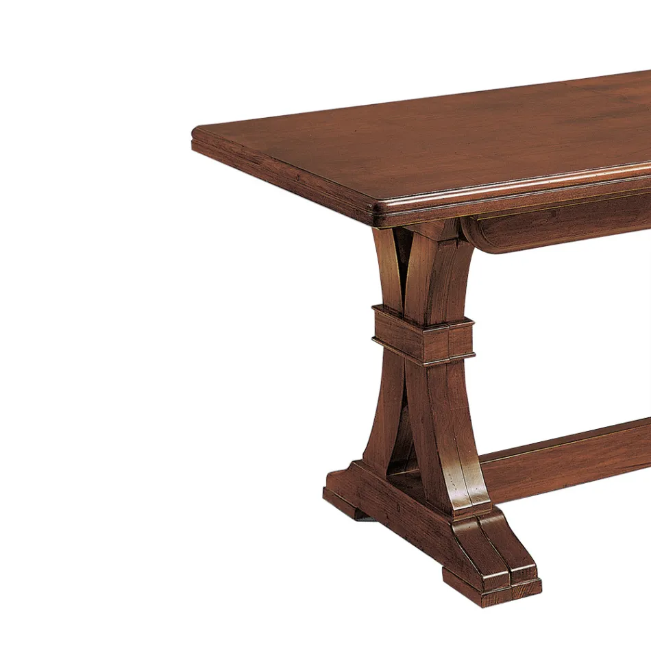 Tavolo Rettangolare Allungabile da Soggiorno in Legno Made in Italy - Jaro Viadurini