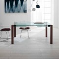 Tavolo Allungabile Fino a 280 cm in Vetro Trasparente Made in Italy – Sopot