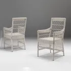 Tavolo Rettangolare da Giardino con 2 Poltroncine e 4 Sedie - Gigi Viadurini