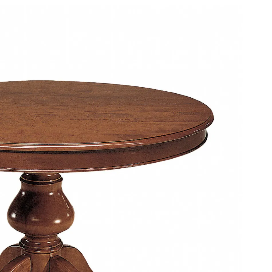 Tavolo Rotondo con Allunga da 34 cm Made in Italy - Tellus Viadurini