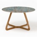 Tavolo Rotondo da Esterno in Ceramica Santos Made in Italy - Pegaso