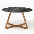 Tavolo Rotondo da Esterno in Ceramica Verde France Made in Italy - Pegaso