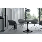 Tavolo Rotondo Moderno in Marmo Marquinia Made in Italy – Dollars Viadurini