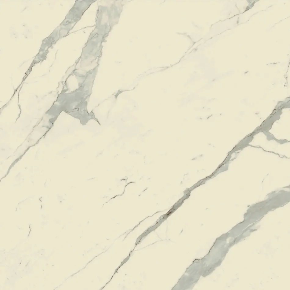 Tavolo Sala da Pranzo Piano in Ceramica Opaca e Gambe in Metallo - Monacco Viadurini