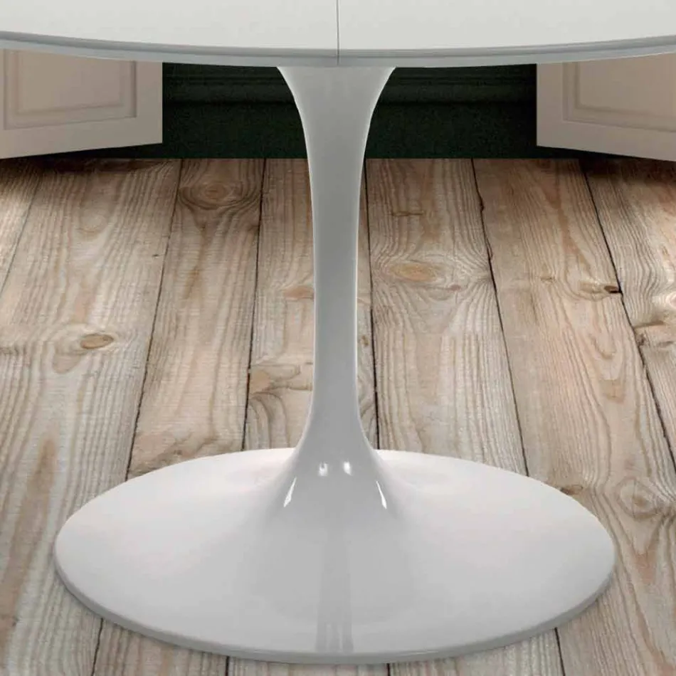 Tavolo Tondo Allungabile fino a 170 cm in Laminato Made in Italy – Dollars Viadurini
