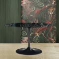 Tavolo Tulip Eero Saarinen H 74 Ovale in Marmo Verde Alpi Made in Italy - Scarlet
