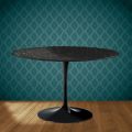 Tavolo Tulip Eero Saarinen H 74 in Ceramica Somnia Made in Italy - Scarlet