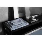 Telo da Bagno in Lino Pesante Azzurro Design di Lusso Italiano - Jojoba Viadurini