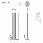 Termoarredo a Terra Elettrico con Led Design Singolo o Doppio a 500 W - Stilus Viadurini