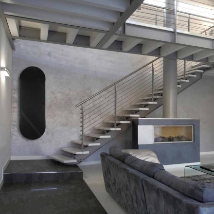Termoarredo design elettrico in vetro temperato Brian, made in Italy Viadurini