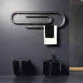 Termoarredo design Graffe idraulico con finitura cromata by Scirocco H