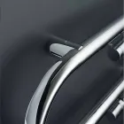 Termoarredo design graffetta elettrico con finitura cromata Scirocco H Viadurini