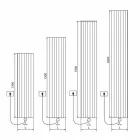 Termoarredo Elettrico a Parete Design in Alluminio Moderno a 1000 W - 100Righe Viadurini
