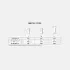 Termoarredo elettrico da parete in vetro temperato Barry Viadurini