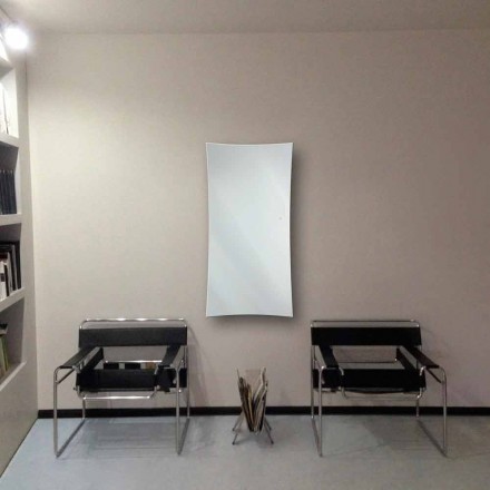 Termoarredo elettrico da parete in vetro temperato Barry Viadurini