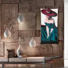 Termoarredo elettrico di design con foto in vetro temperato Barry Viadurini