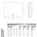 Termoarredo elettrico di design, cover in acciaio, Scirocco H Light Viadurini