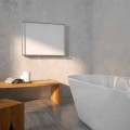 Termoarredo elettrico di design, cover in acciaio, Scirocco H Light