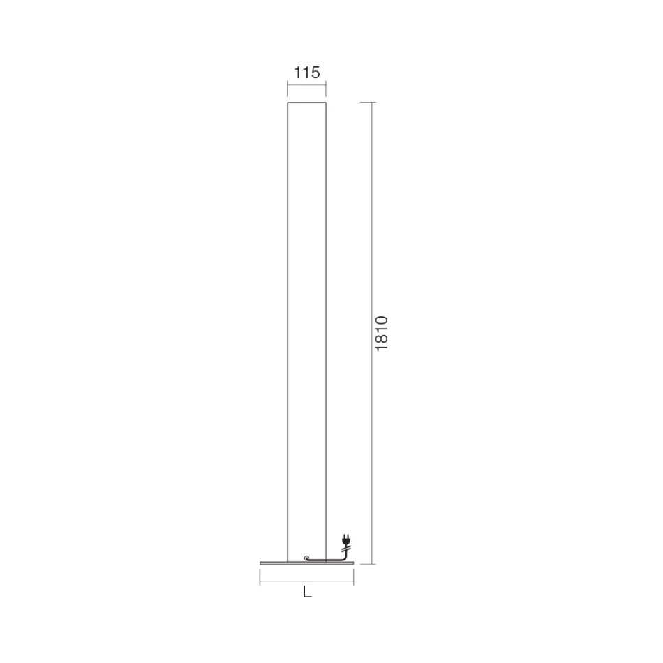 Termoarredo Elettrico Free-Standing in Alluminio Made in Italy - Biscotti Viadurini