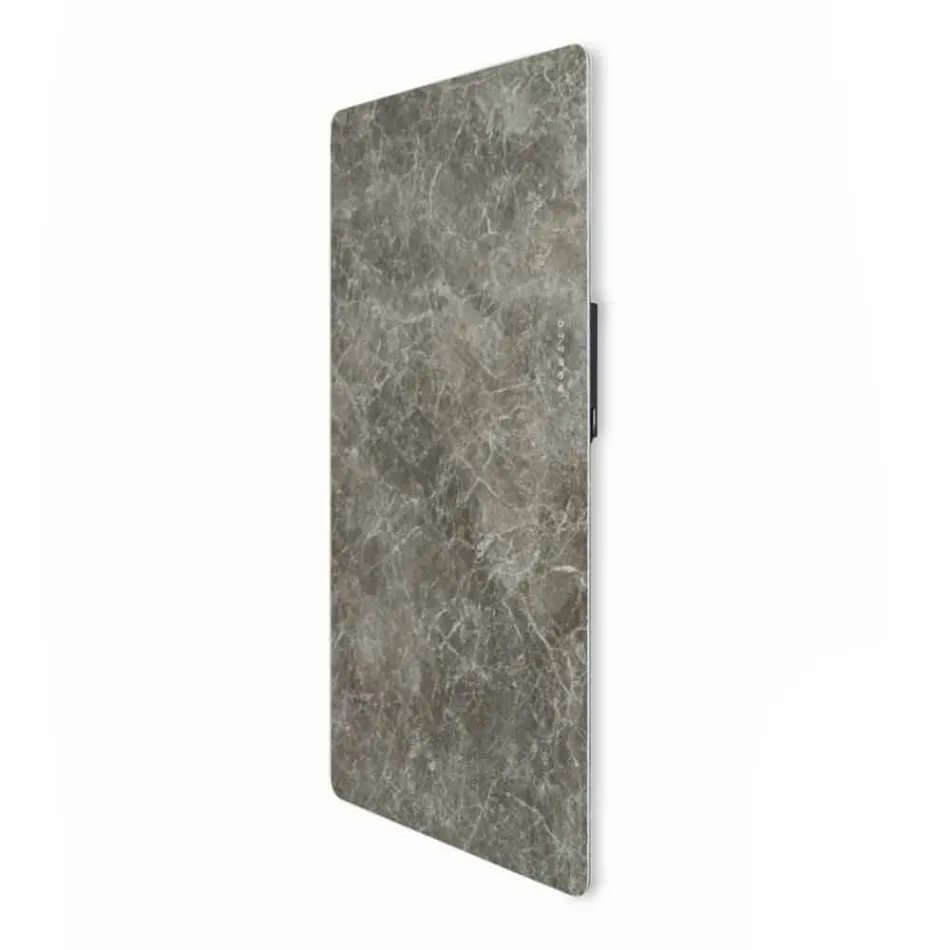 Termoarredo elettrico in vetro temperato, finitura in pietra Jonny Viadurini