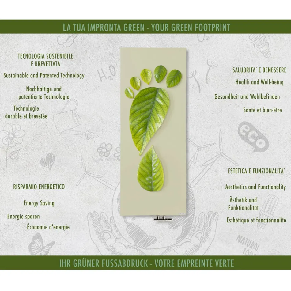 Termoarredo Elettrico Personalizzabile in Polvere di Marmo Made in Italy - Lineep Viadurini