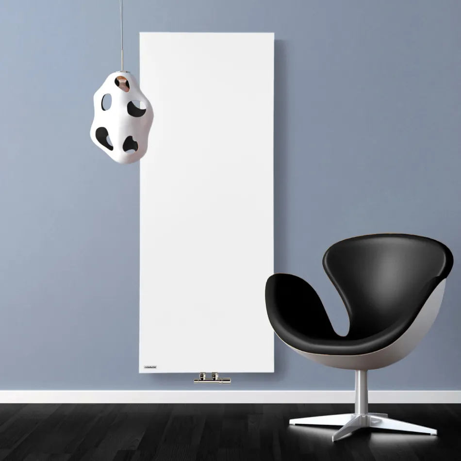 Termoarredo Ibrido di Design in Polvere di Marmo Italiano Liscio - Linee Viadurini