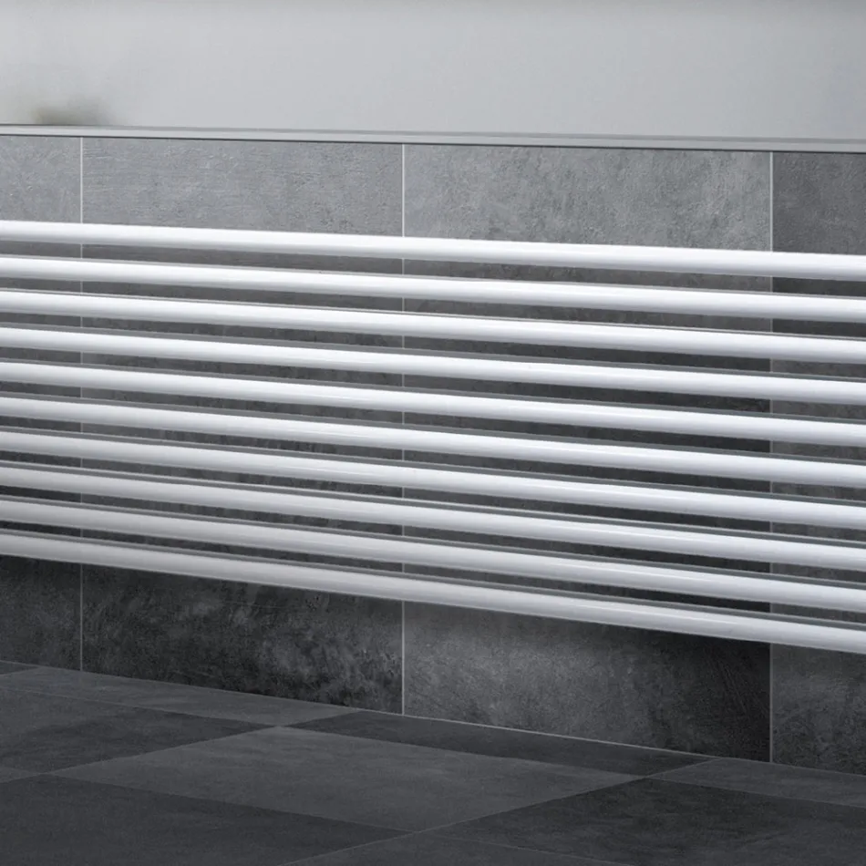 Termoarredo Idraulico con Doppia Serie di Elementi Orizzontali Made in Italy - Strega Viadurini