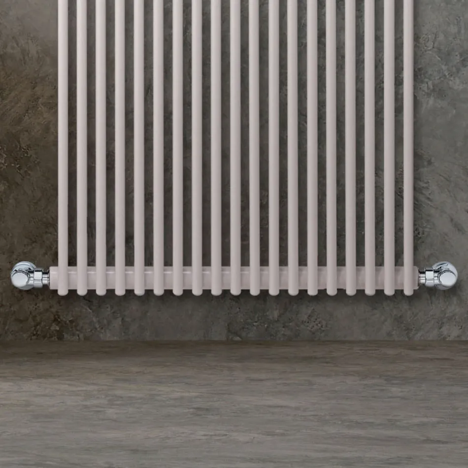 Termoarredo Idraulico con Una Serie di Elementi Verticali Made in Italy - carbonio Viadurini