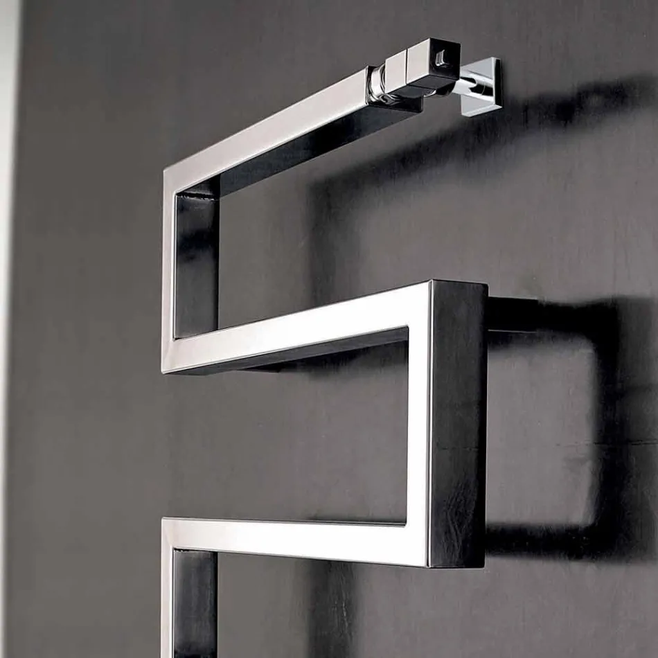 Termoarredo idraulico cromato Snake by Scirocco H, design moderno Viadurini