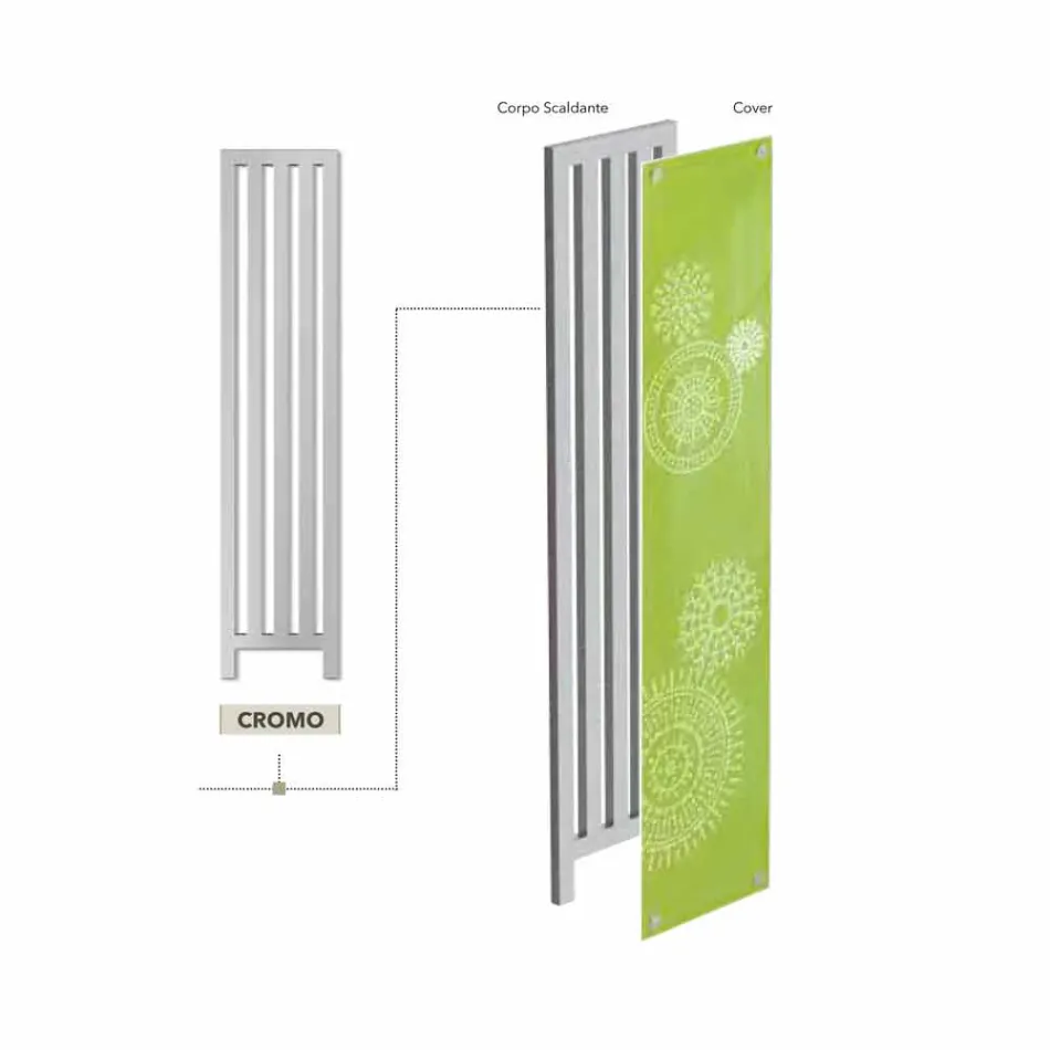 Termoarredo idraulico di design con cover New Dress by Scirocco H  Viadurini