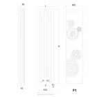 Termoarredo idraulico di design con cover New Dress by Scirocco H  Viadurini
