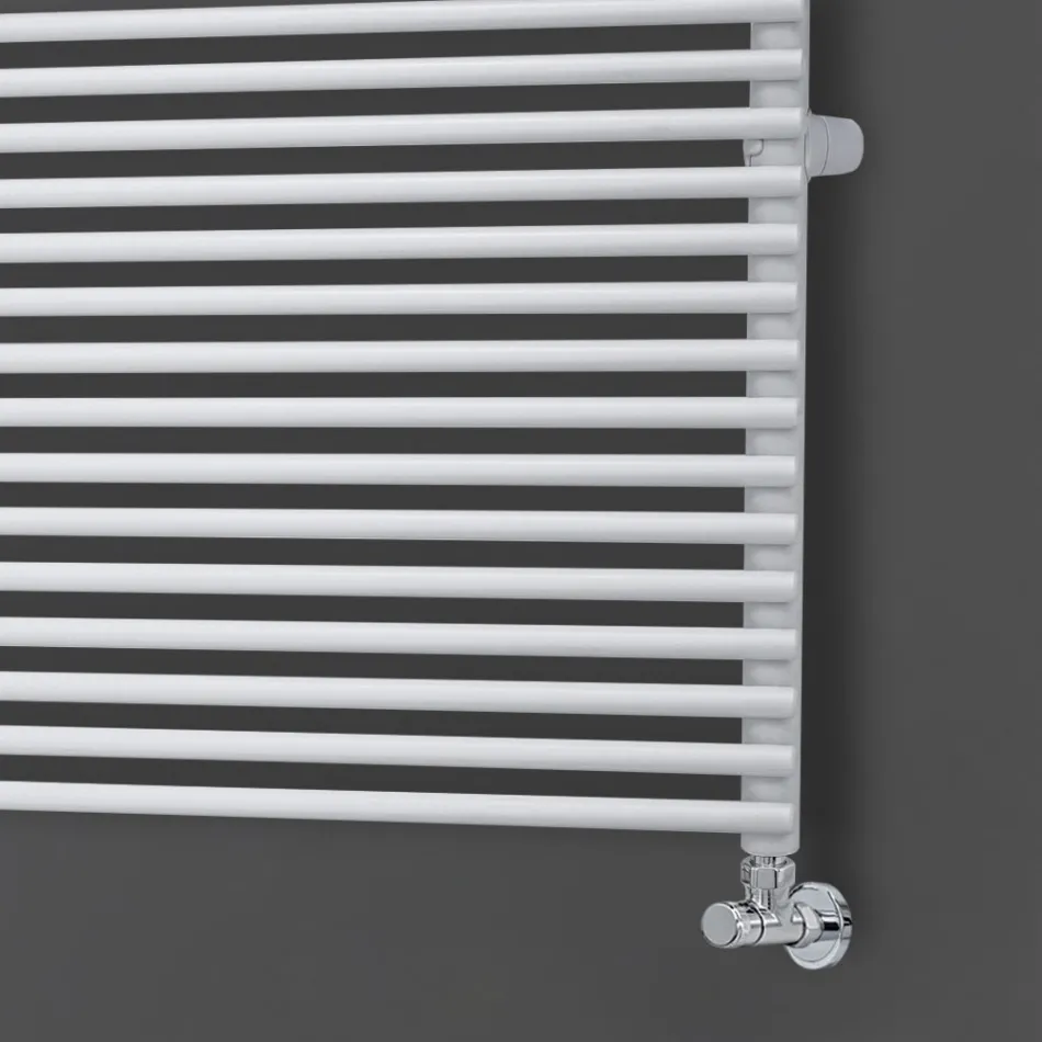 Termoarredo Idraulico in Acciaio con Singola Sezione di Elementi Made in Italy - Cestino Viadurini