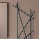 Termoarredo Idraulico in Acciaio con Tubi a Sezione Tonda Made in Italy - Random Viadurini