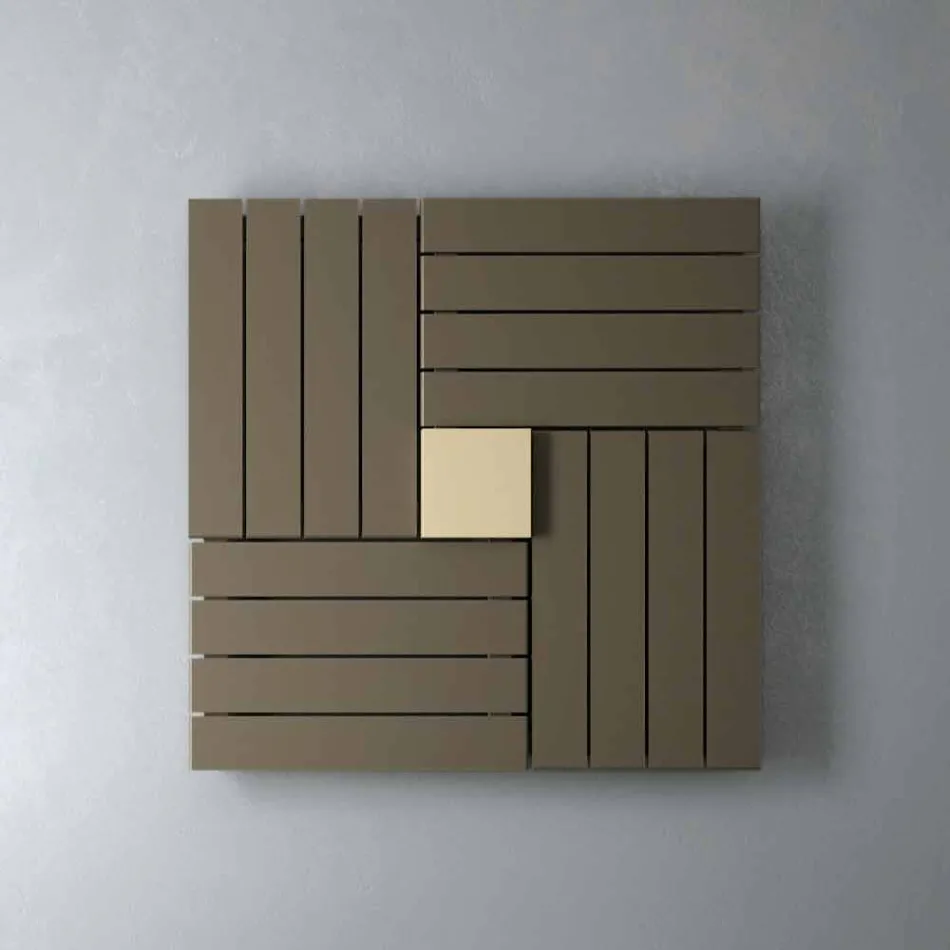 Termoarredo idraulico quadrato design made in Italy Square Scirocco H Viadurini