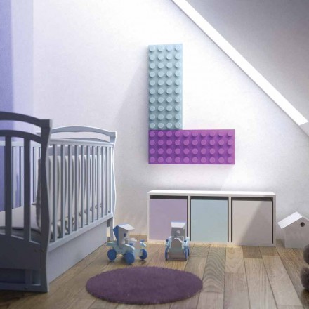 Termoarredo lego elettrico di design Brick made in Italy Scirocco H  Viadurini
