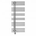 Termoarredo Scaldasalviette Elettrico in Acciaio Cromato Design 700 W - Pavone