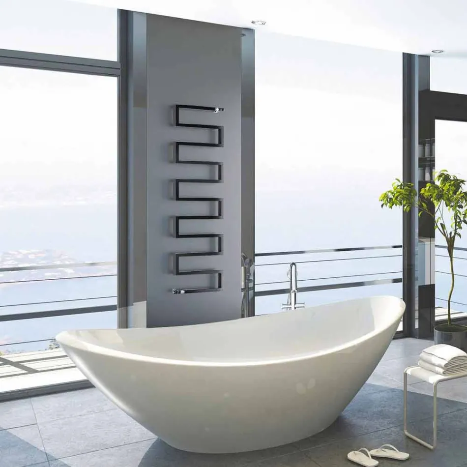 Termoarredo verticale idraulico di design Snake by Scirocco H Viadurini