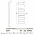 Termoarredo verticale idraulico finitura cromata Snake by Scirocco H Viadurini