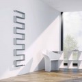 Termoarredo verticale idraulico finitura cromata Snake by Scirocco H