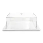 Tortiera Quadrata Plexiglass Trasparente Made in Italy 2 Misure - Crotone Viadurini