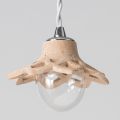 Toscot Apuane lampada a sospensione in terracotta senza rosone Made in Toscana