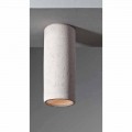 Toscot Carso plafoniera grande Ø13 x H 31cm in terracotta made in Toscana