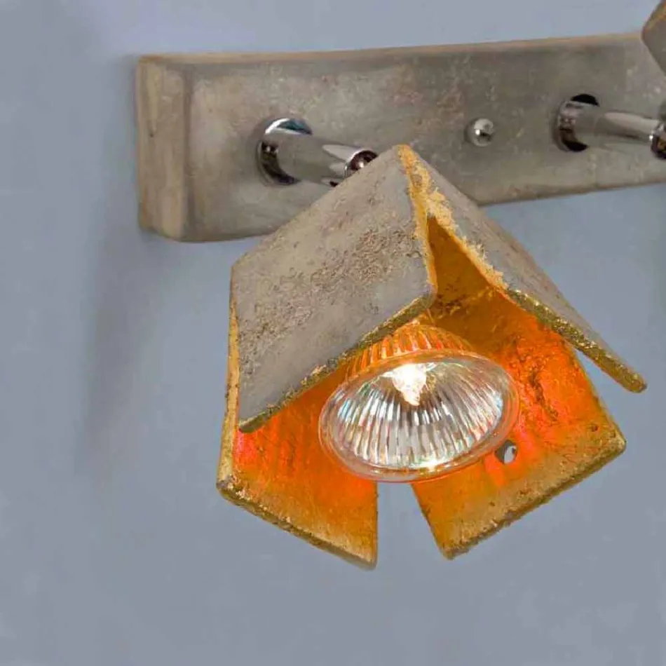 Toscot Piastra reglette 2 luci direzionabili made in Toscana Viadurini