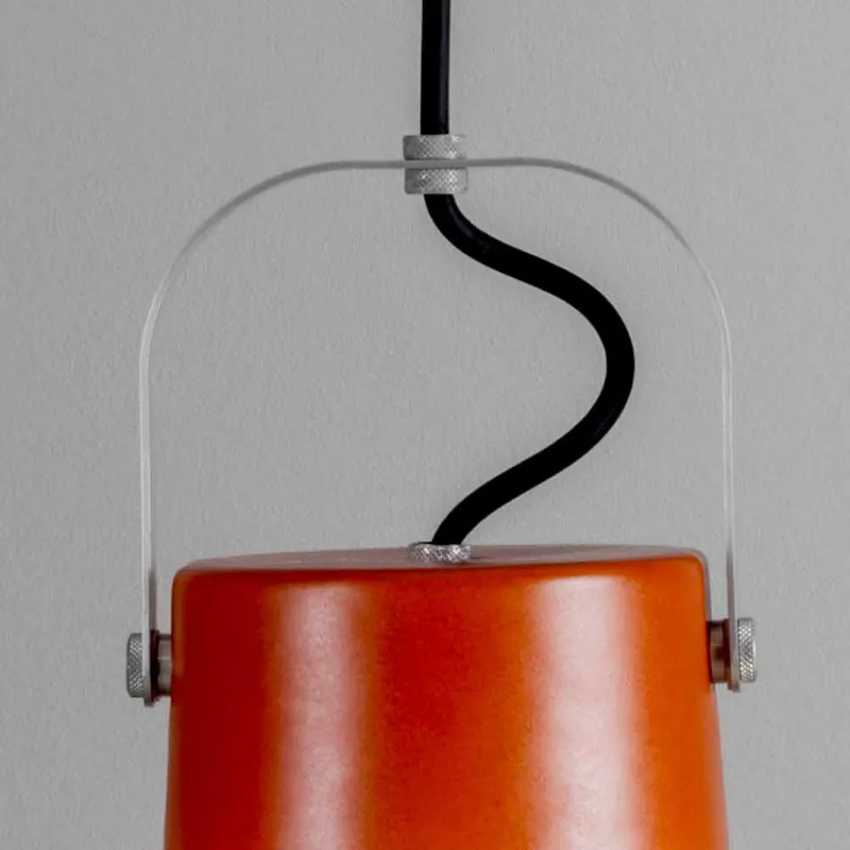 Toscot Swing lampada a sospensione in vetro soffiato made in Toscana Viadurini