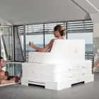 Trona Magnum Luxury poltrona galleggiante a doppia seduta di design Viadurini