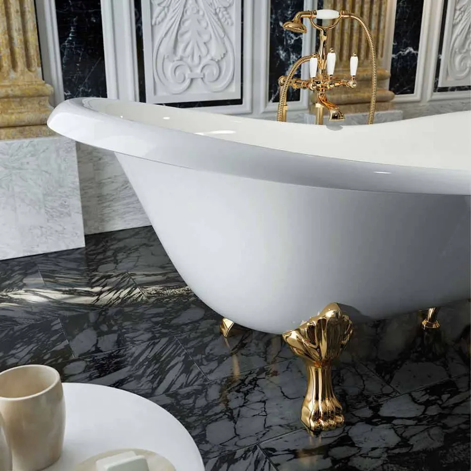 Vasca di design classico freestanding realizzata in Italia, Fregona Viadurini
