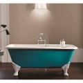 Vasca freestanding di design in ghisa con piedini decorati vintage Wanda